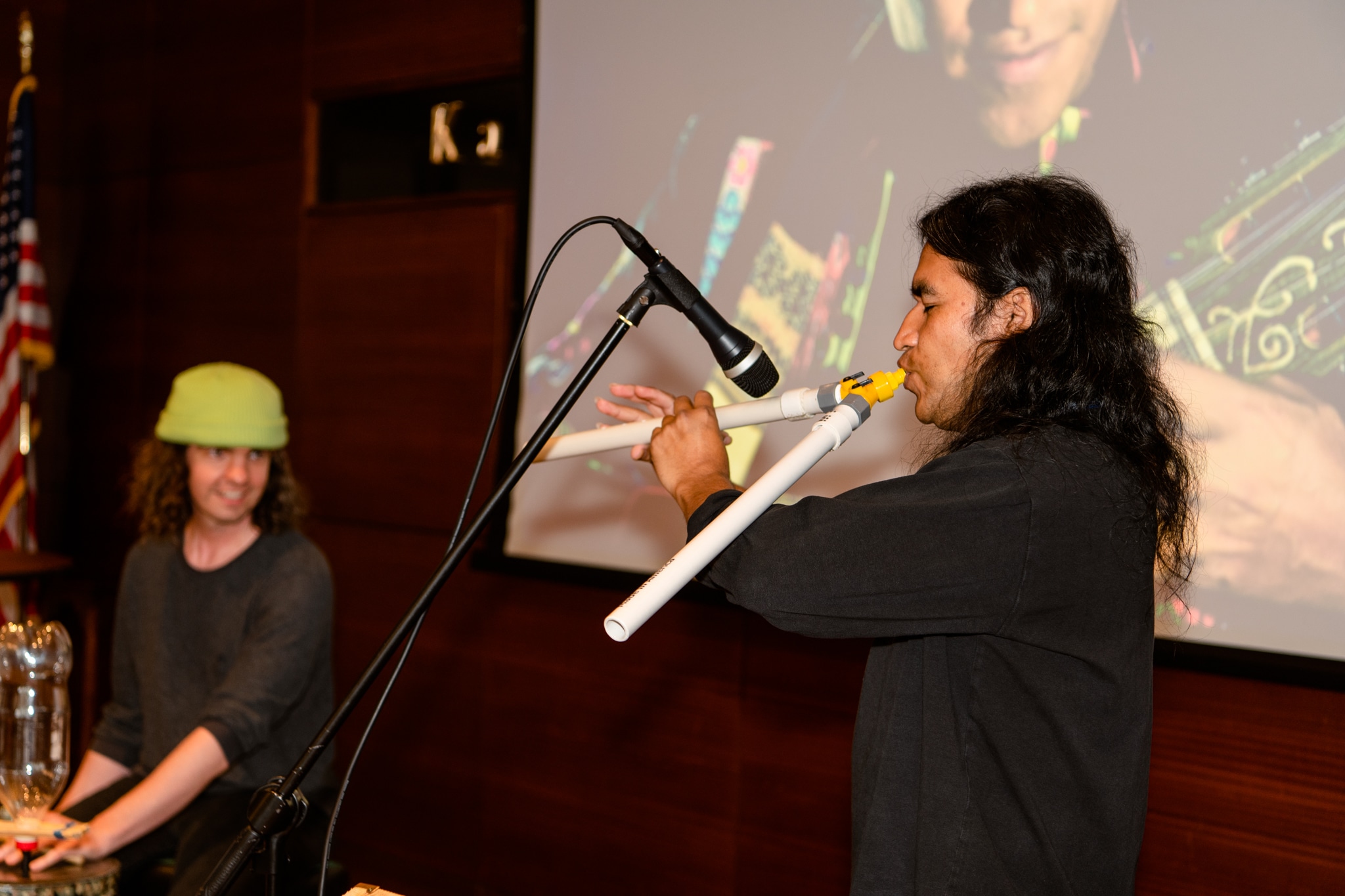 Amado Espinoza and Brendan Culp, Junkyard Orchestra (photo by Margaret Norcross)