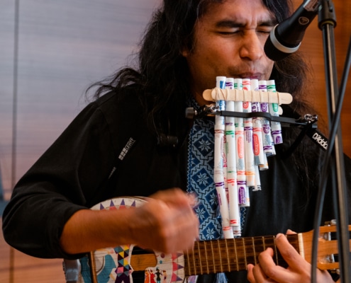 Amado Espinoza and Brendan Culp, Junkyard Orchestra (photo by Margaret Norcross)